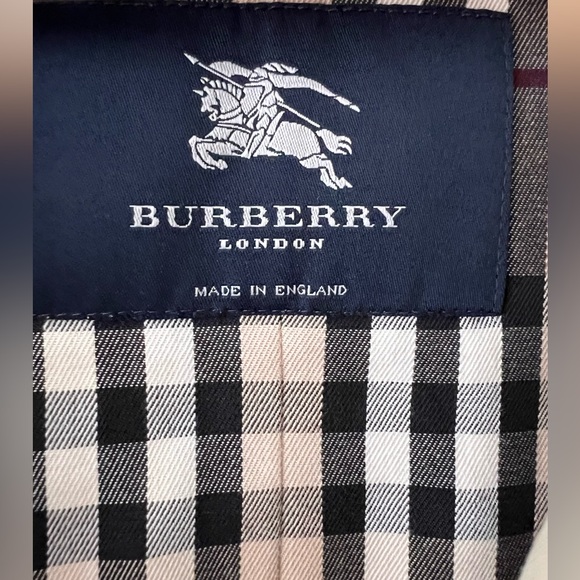 BURBERRY LONDON | Double Breasted Belted Long Trench Coat Stone Light Beige US 6 - Picture 14 of 17